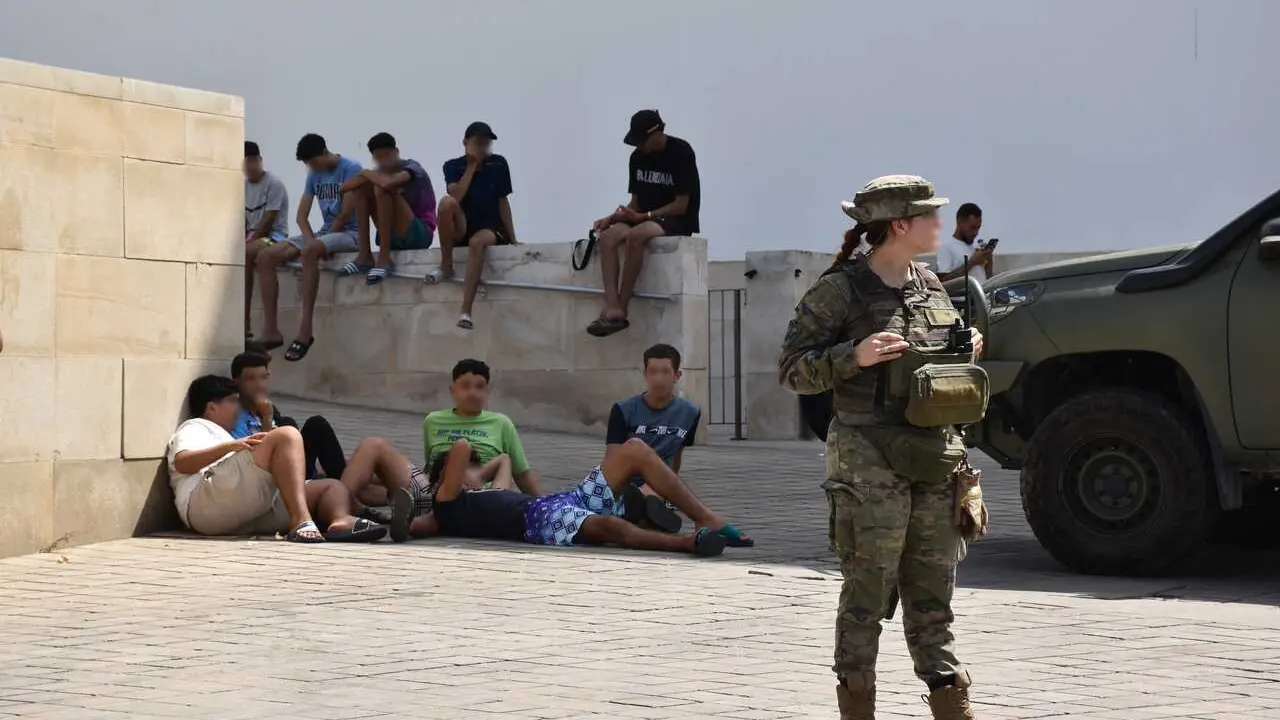 Militares en Ceuta, en una imagen de archivo del pasado 10 de agosto