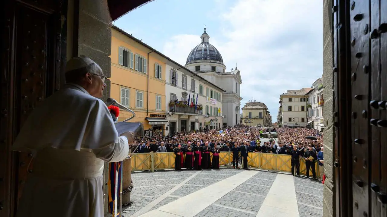 July 26, 2026, Castel Gandolfo: Papa Leone XIV durante l'angelus a Castel Gandolfo (Roma), 26 luglio 2026. 