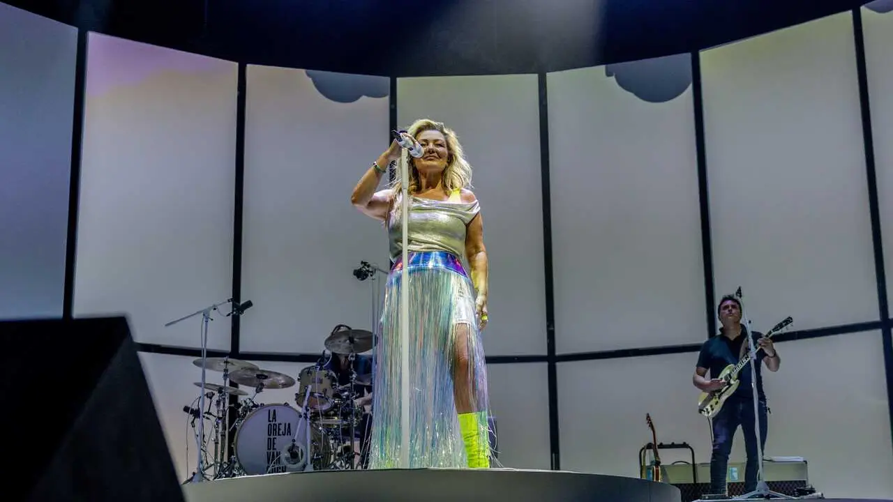 Archivo - La cantante del grupo 'La Oreja de Van Gogh', Amaia Montero, durante un concierto en el Movistar Arena, a 28 de mayo de 2026, en Madrid (Espa&ntilde;a).