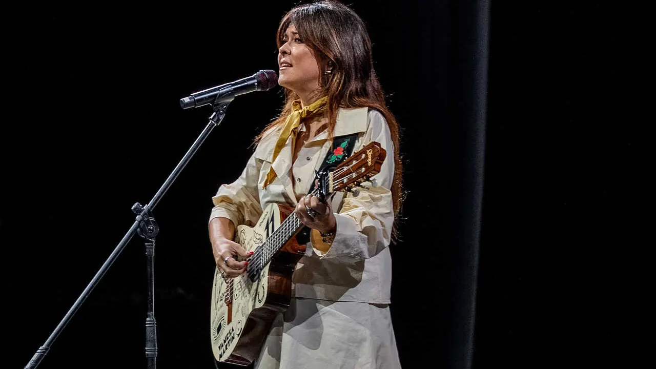 Archivo - La cantante Vanesa Mart&iacute;n, en el acto de inauguraci&oacute;n de Sim&oacute;f 2026. A 29 de enero del 2026 en Sevilla, Espa&ntilde;a.La Semana Internacional de la Moda Flamenca (Simof) 2026, coorganizada por el Palacio de Exposiciones y Congresos de Sevilla (Fibes) y