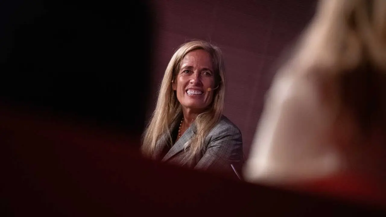 Archivo - La consejera de econom&iacute;a, hacienda y empleo del Gobierno de la Comunidad de Madrid, Roc&iacute;o Albert, durante la s&eacute;ptima edici&oacute;n de Tale&ntilde;to Espa&ntilde;a, en la Casa del Lector, a 11 de junio de 2026, en Madrid (Espa&ntilde;a). Este foro anual se ha consolidado c