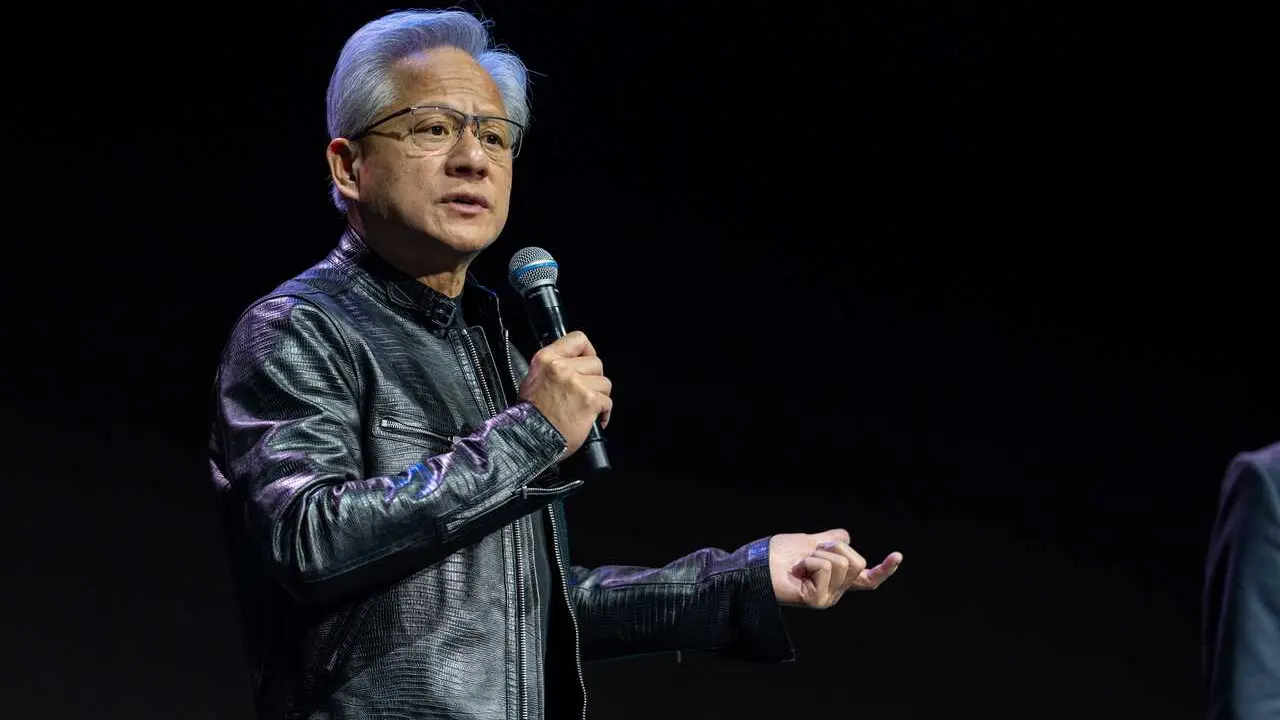 Archivo - 02 June 2026, Taiwan, Taipei: Jensen Huang, President and CEO of NVIDIA at a keynote at Computex 2026 in Taipei. Photo: Vernon Yuen/Nexpher via ZUMA Press Wire/dpa