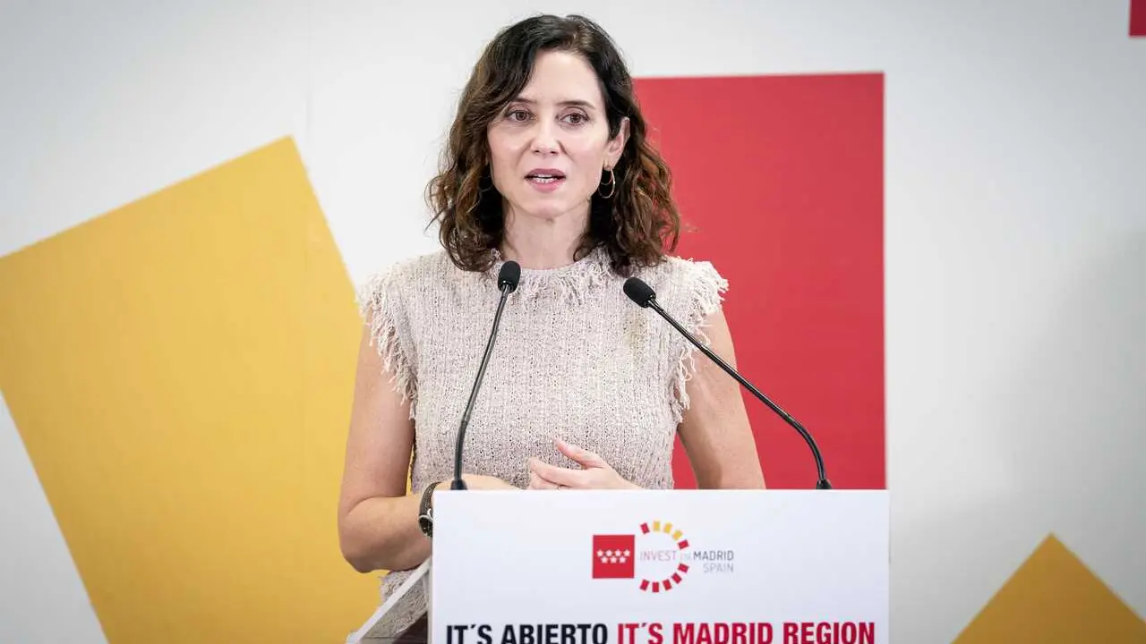 Archivo - Archivo.- La presidenta de la Comunidad de Madrid, Isabel D&iacute;az Ayuso, presenta la memoria de resultados 2024 de Invest in Madrid