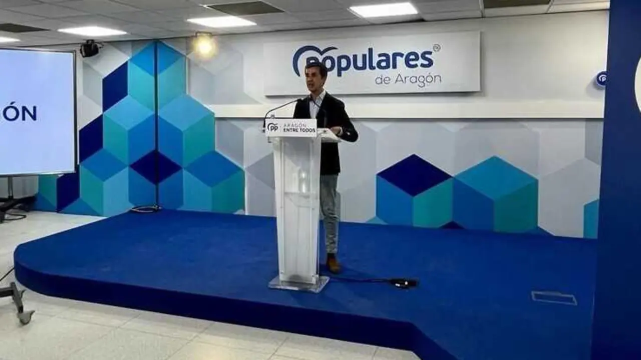 Archivo - El secretario de Organizaci&oacute;n del PP Arag&oacute;n, Pedro Navarro.