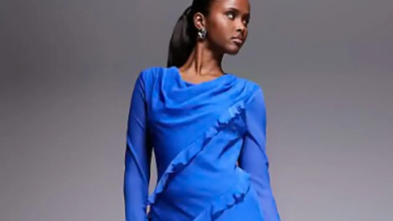 Vestido azul cobalto de Asos