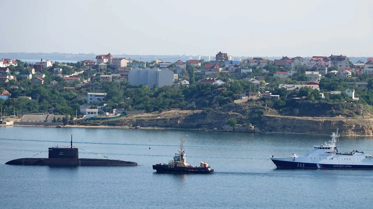 Archivo - Barcos rusos en el Mar Negro. 