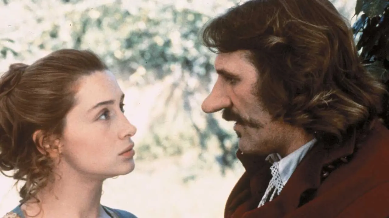 Archivo - Anne Brochet y Gerard Depardieu en una imagen de Cyrano De Bergerac