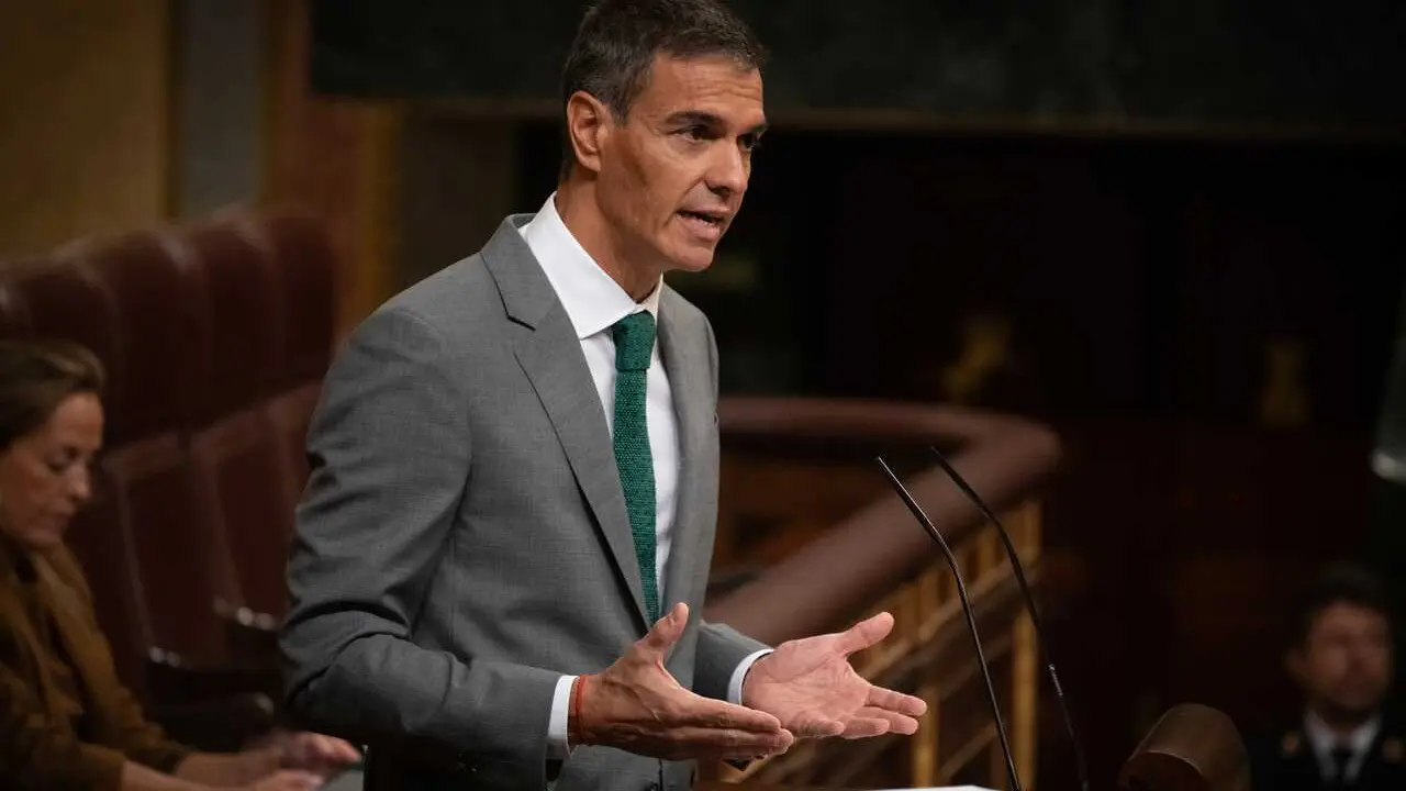 El presidente del Gobierno, Pedro S&aacute;nchez, comparece durante una sesi&oacute;n plenaria en el Congreso de los Diputados, a 3 de septiembre de 2026, en Madrid (Espa&ntilde;a)