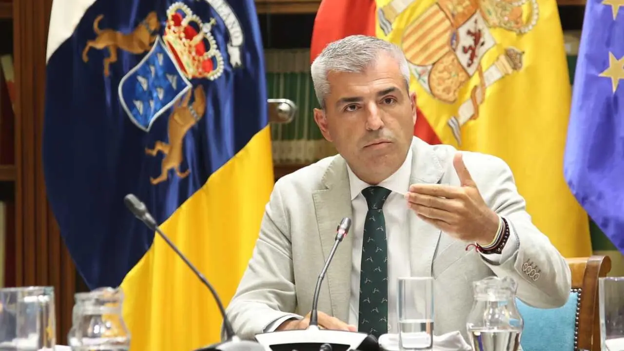 El vicepresidente de Canarias, Manuel Dom&iacute;nguez, en comisi&oacute;n parlamentaria