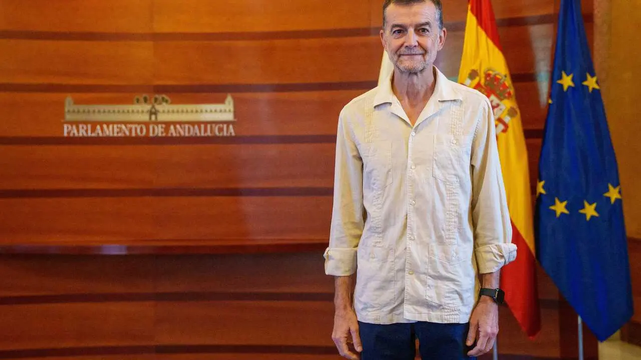 El portavoz del G.P Por Andaluc&iacute;a, Antonio Ma&iacute;llo Ca&ntilde;adas durante la reuni&oacute;n del d&iacute;a de hoy. A 31 de agosto de 2026 en Sevilla, Andaluc&iacute;a (Espa&ntilde;a). 