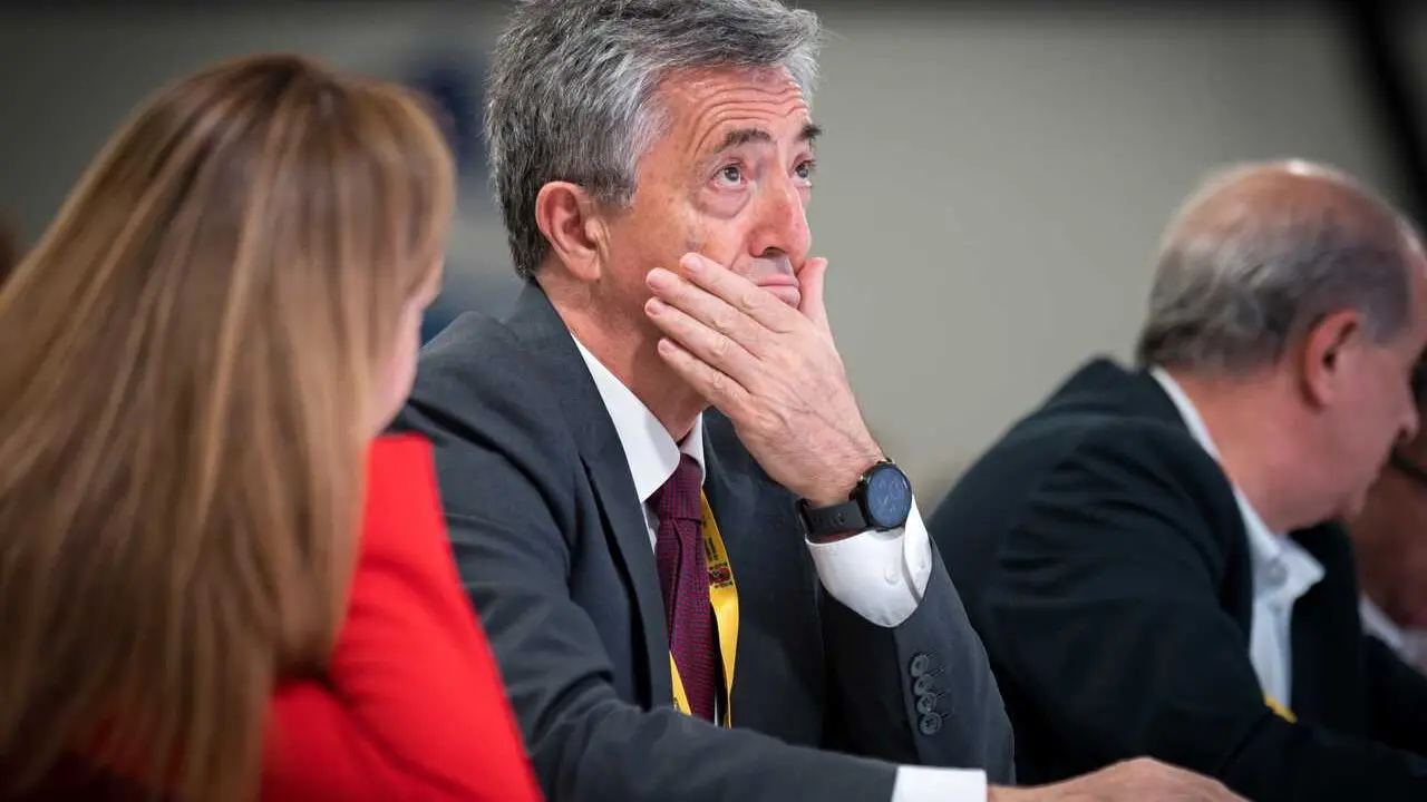 Archivo - El ex director general de la Guardia Civil Leonardo Marcos, durante una rueda de prensa de seguimiento de resultados electorales, en IFEMA Madrid, a 9 de junio de 2024, en Madrid (Espa&ntilde;a).