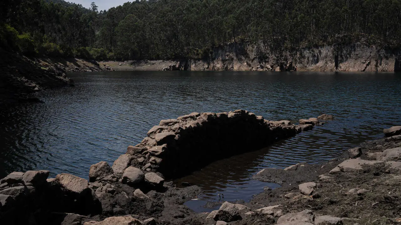 Archivo - Embalse de Ba&iacute;&ntilde;a, a 8 de julio de 2026, en Baiona, Pontevedra, Galicia (Espa&ntilde;a). 