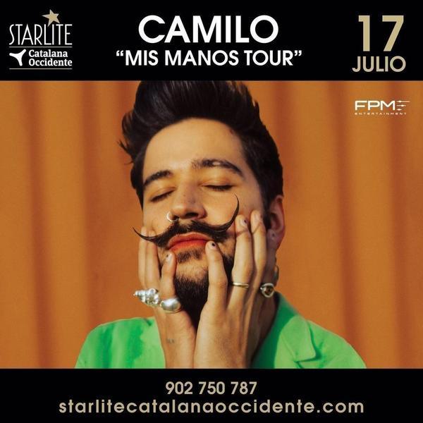 Camilo actuará en Starlite en Marbella el 17 de julio en su primer concierto en España de la gira Mis Manos Tour - STARLITE CATALANA OCCIDENTE