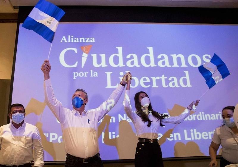 Presentación de los candidatos del partido nicaragüense Alianza Ciudadanos por la Libertad - Twitter - @CxLibertad