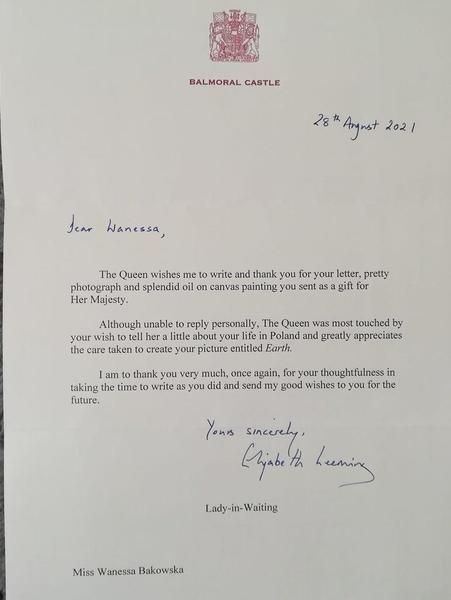 Carta de la reina Isabel II