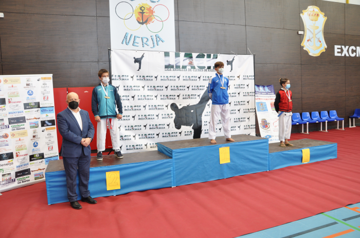 Podium de Rodrigo Martínez, medalla de oro