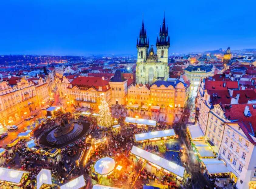 Mercadillo de Navidad en Praga